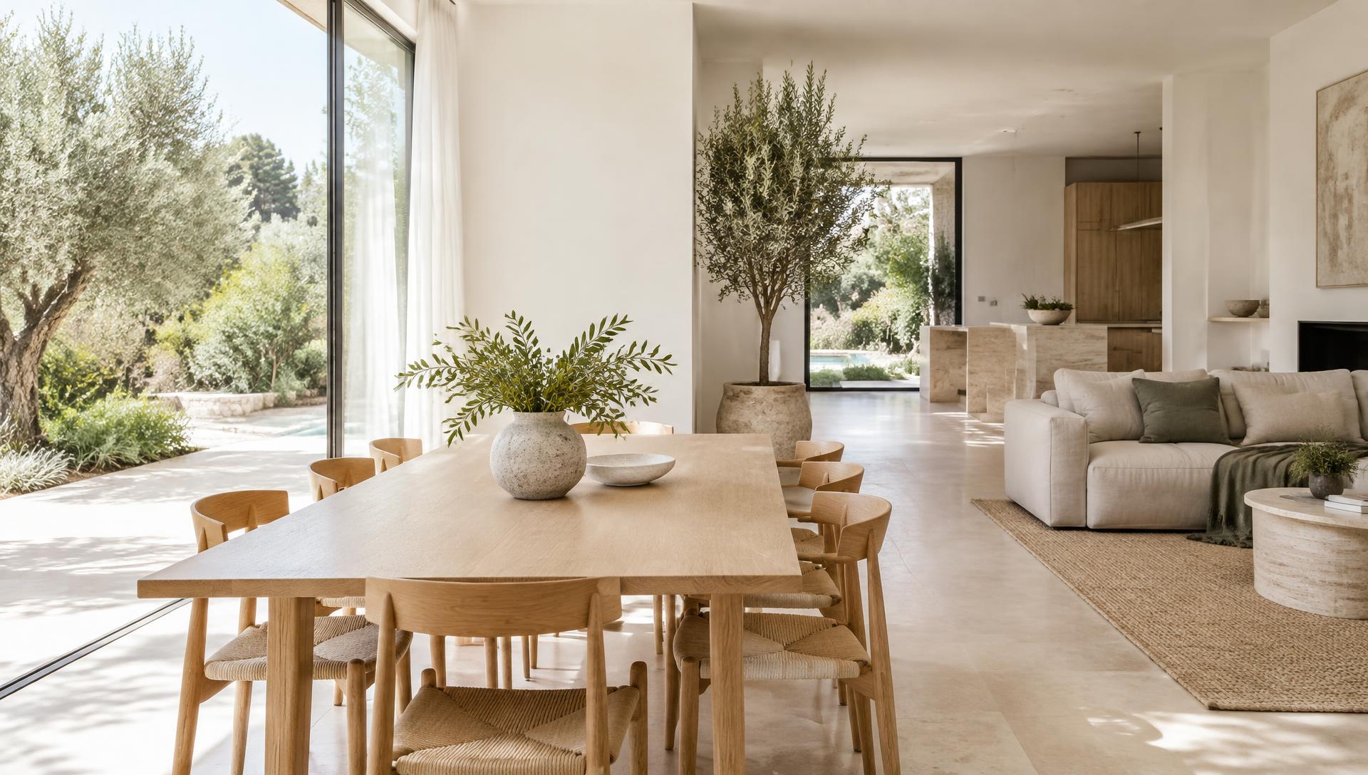 Contemporary home with daylight and garden views